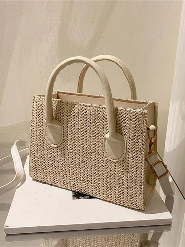 Bolsa De Palha Minimalista - CHARM