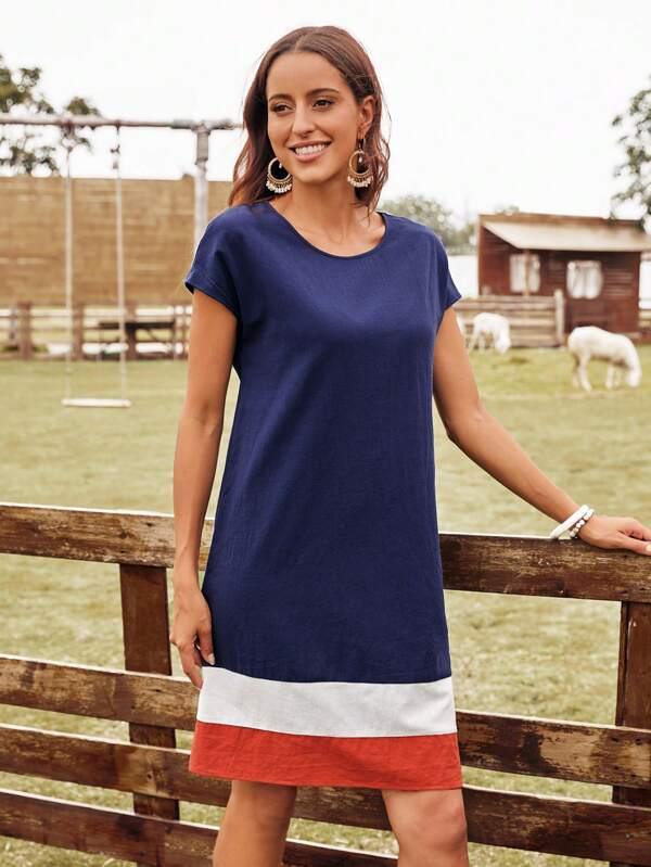 Gola Redonda Vestido - CHARM