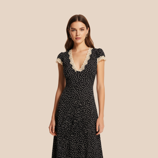Vestido Elegante Bolinhas