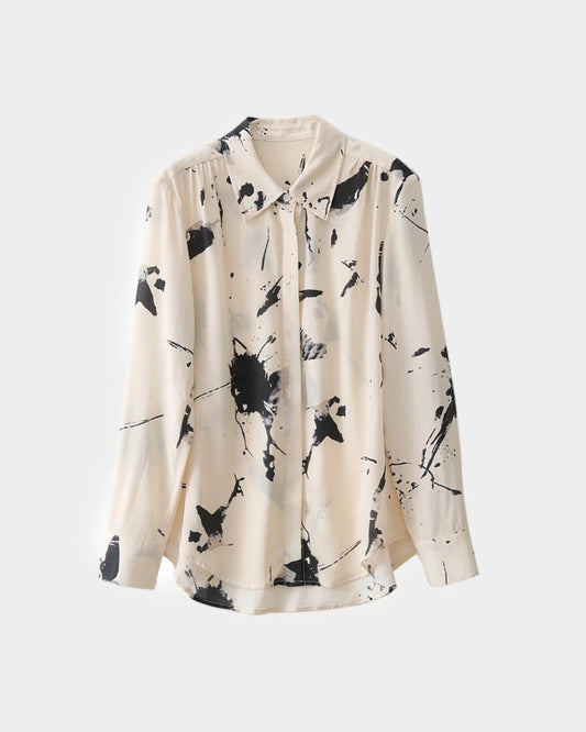 Camisa Seda Pincelada