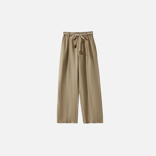 Women’s Mid-Waist Straight Trousers