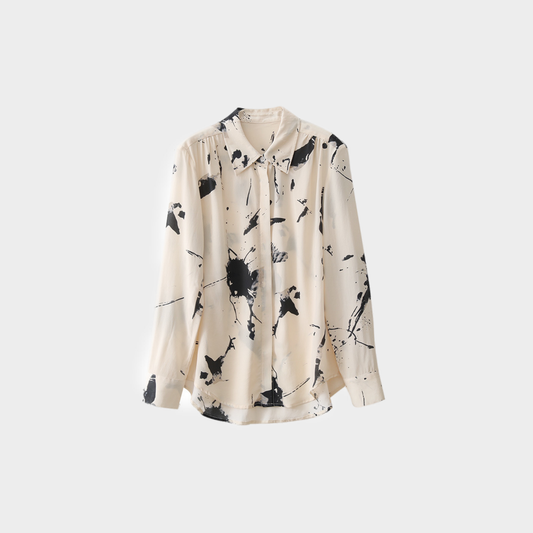Camisa Seda Pincelada