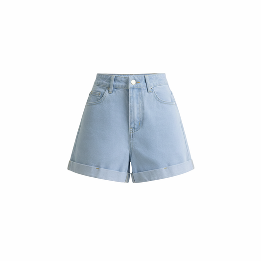Shorts Jeans Cintura Alta