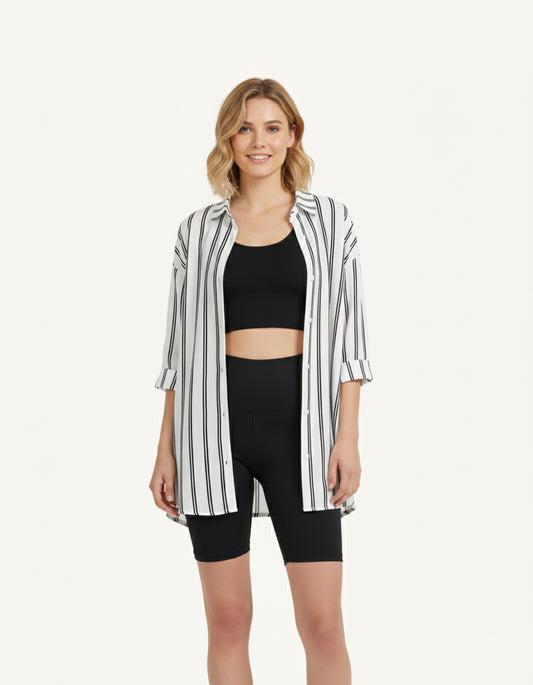Conjunto Blusa Listrada