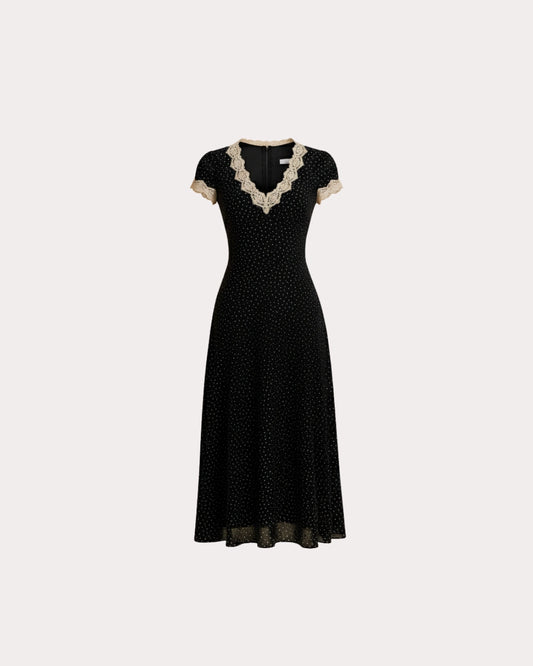 Vestido Elegante Bolinhas