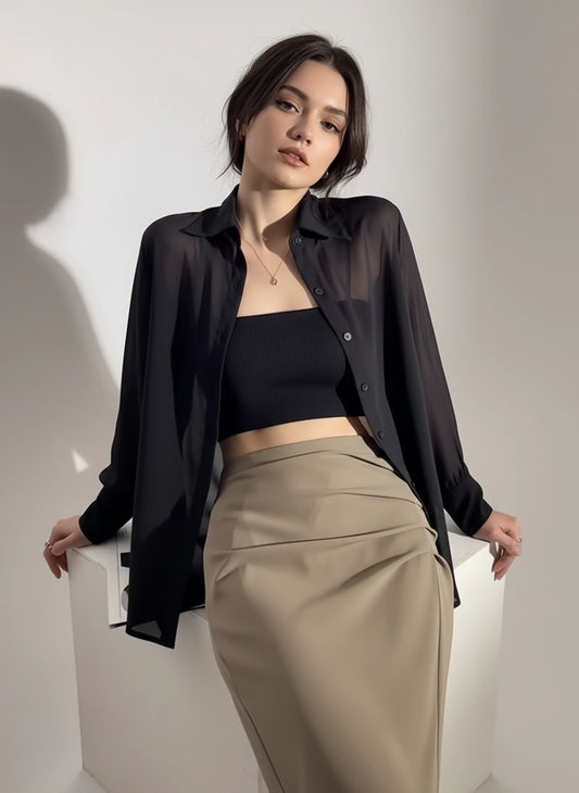 Camisa Feminina Elegante