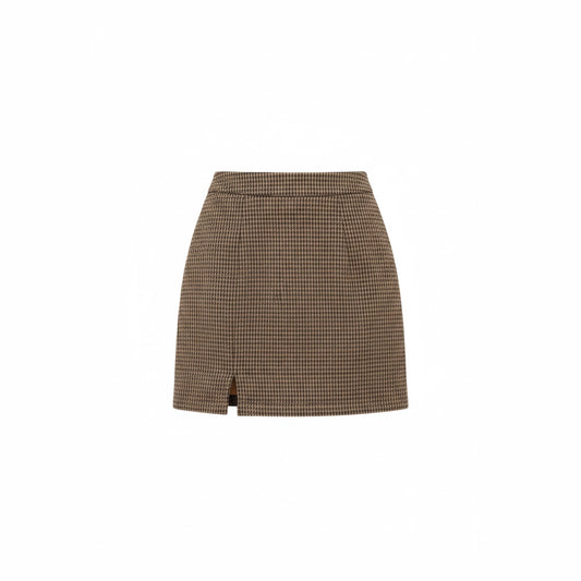 Women Plaid Midi Skirt