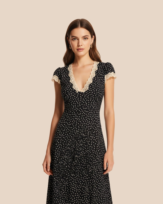 Vestido Elegante Bolinhas